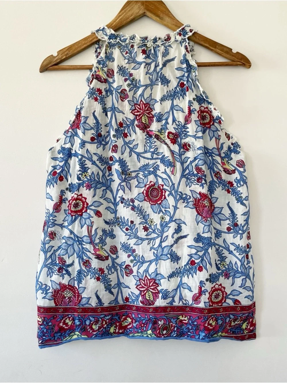 Point Sur by J. Crew Sleeveless Ruffle Detail Top Size 8 EUC - Picture 10 of 15